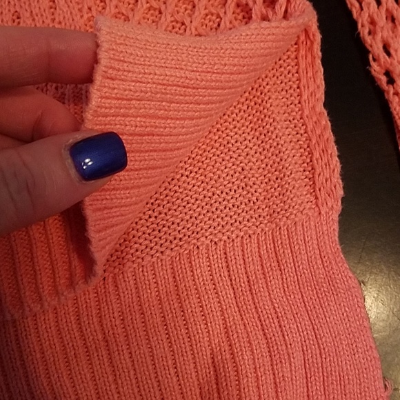 Gianni Bini Tangerine Crocheted Sweater - Picture 4 of 7